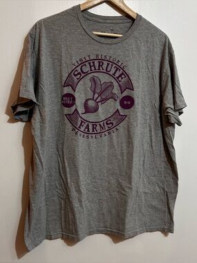 Schrute Gray Graphic T-Shirt